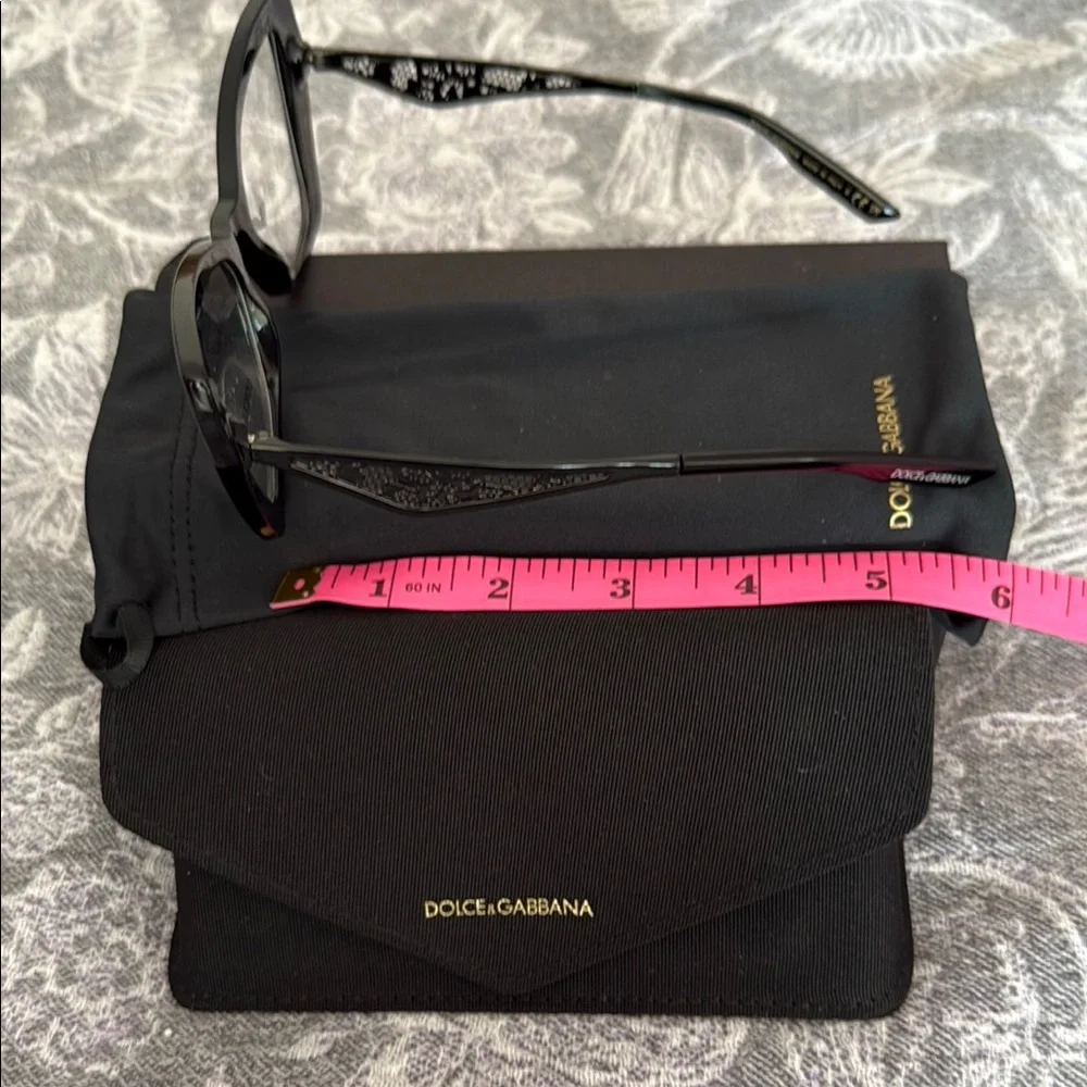 Dolce & Gabbana Black Cat-Eye prescription Glasses - Picture 8 of 13